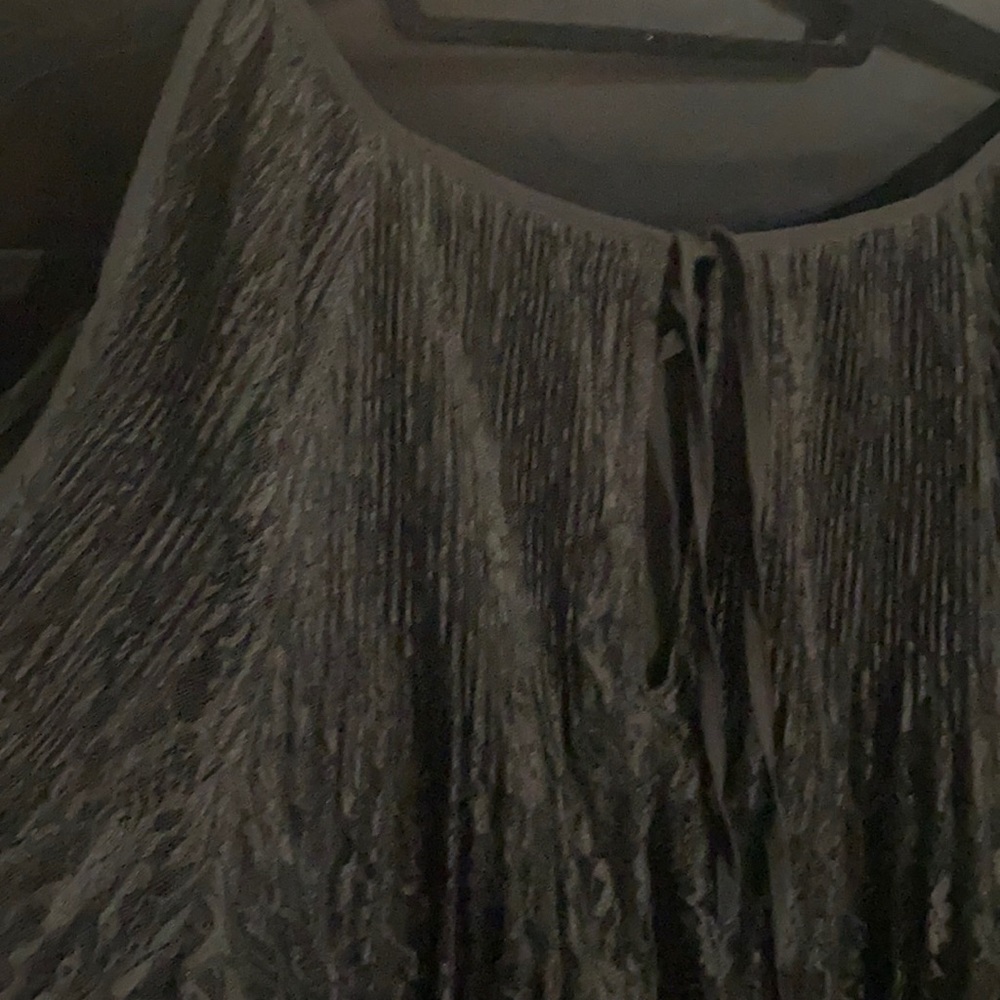 Lace blouse cold shoulder